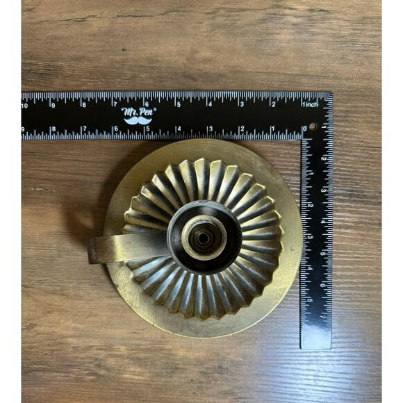 Homco Vintage Brass Finger Candlestick Holder with Handle Home Decor - Picture 5 of 5